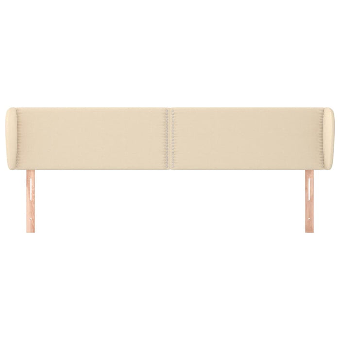 Testiera ad Orecchio Crema 163x23x78/88 cm in Tessuto