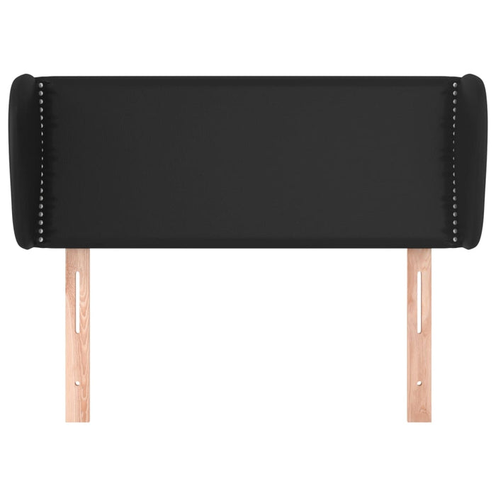 Testiera ad Orecchio-Testata con Orecchie Nera 83 x 23 x 78/88 cm in Similpelle 907242