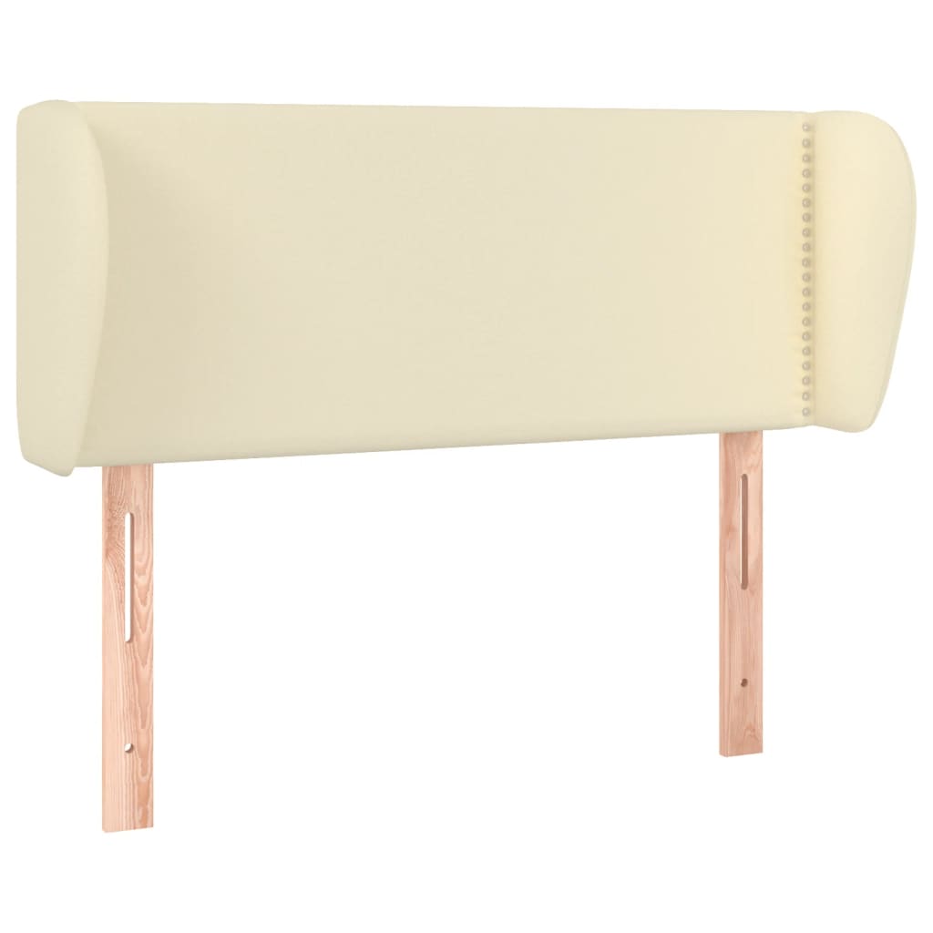 Testiera ad Orecchio Crema 83x23x78/88 cm in Similpelle