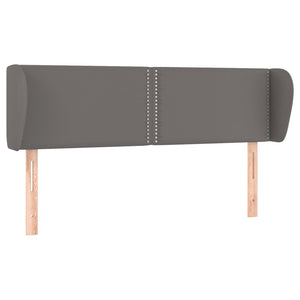 Testiera ad Orecchio-Testata con Orecchie Grigio 147x23x78/88 cm in Similpelle 103746