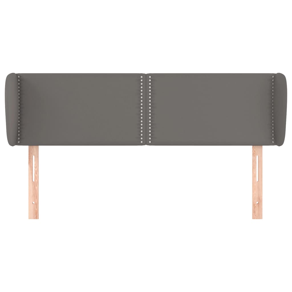 Testiera ad Orecchio-Testata con Orecchie Grigio 147x23x78/88 cm in Similpelle 103746