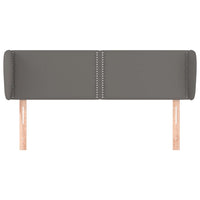 Testiera ad Orecchio-Testata con Orecchie Grigio 147x23x78/88 cm in Similpelle 103746