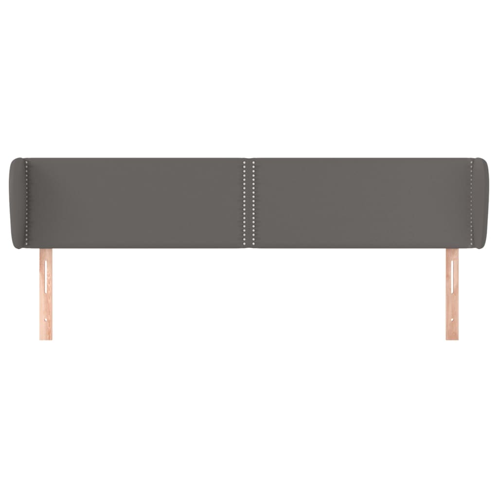 Testiera ad Orecchio-Testata con Orecchie Grigio 203x23x78/88 cm in Similpelle 465725