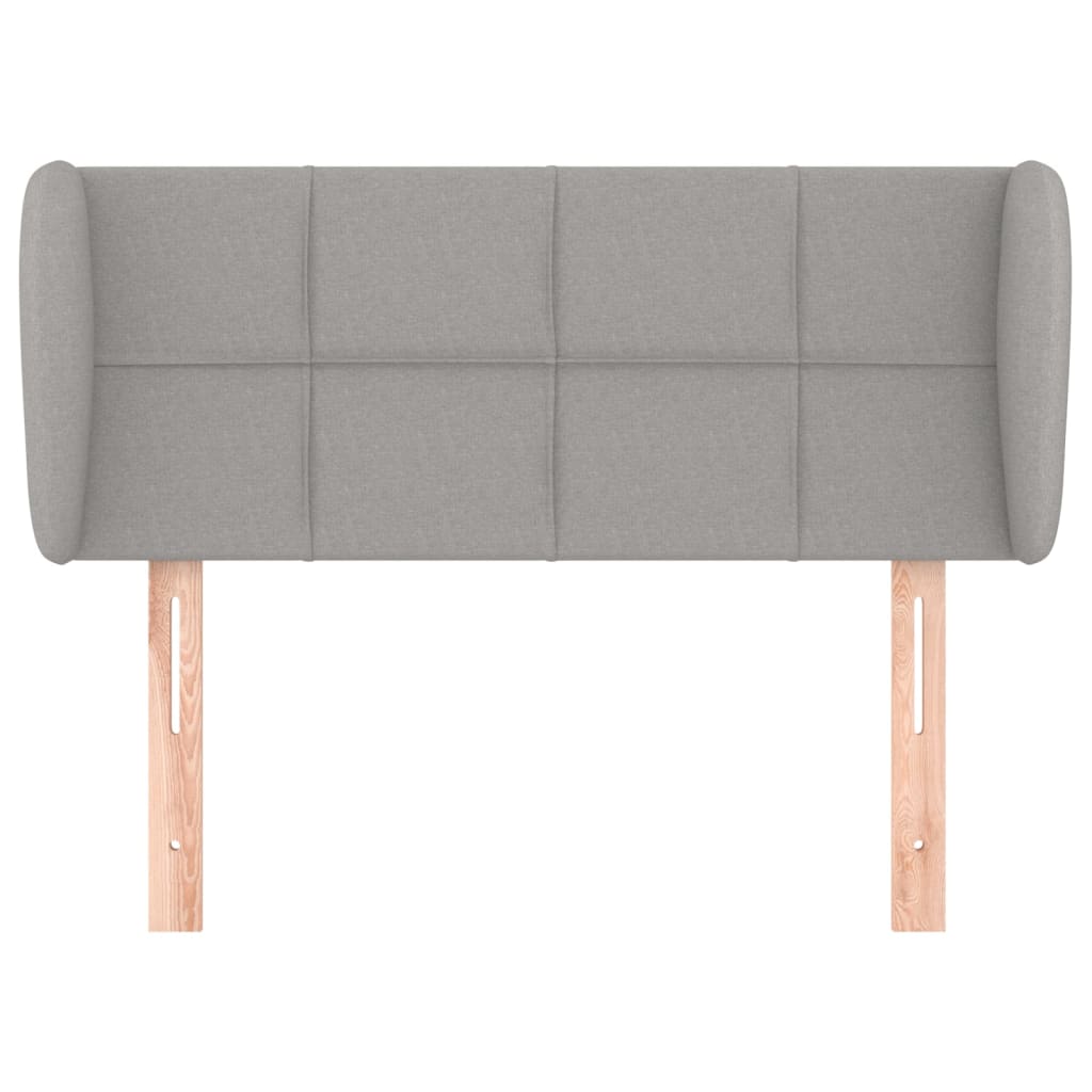 Testiera ad Orecchio Grigio Chiaro 83x23x78/88 cm in Tessuto 3117118