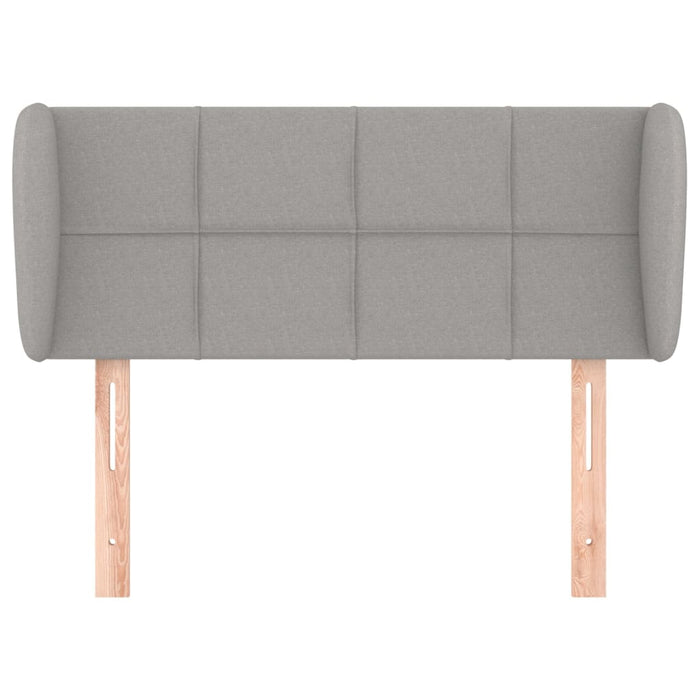 Testiera ad Orecchio Grigio Chiaro 83x23x78/88 cm in Tessuto 3117118