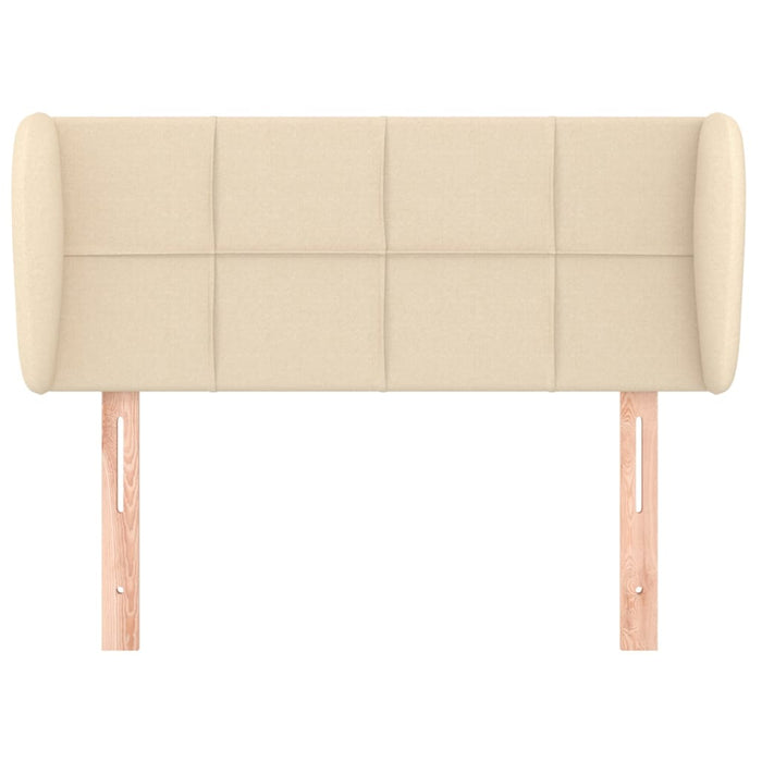 Testiera ad Orecchio-Testata con Orecchie Crema 93x23x78/88 cm in Tessuto 869234