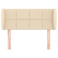 Testiera ad Orecchio Crema 93x23x78/88 cm in Tessuto 3117131