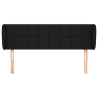 Testiera ad Orecchio Nera 147x23x78/88 cm in Tessuto 3117144