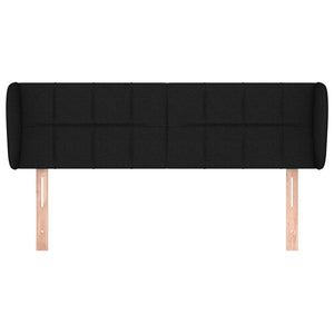 Testiera ad Orecchio Nera 147x23x78/88 cm in Tessuto 3117144