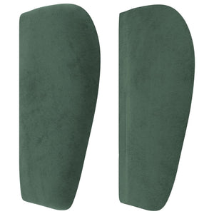 Testiera ad Orecchio Verde Scuro 163x23x78/88 cm in Velluto cod mxl 65792