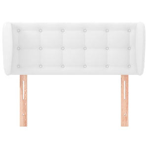 Testiera ad Orecchio-Testata con Orecchie Bianca 93x23x78/88 cm in Similpelle 778209