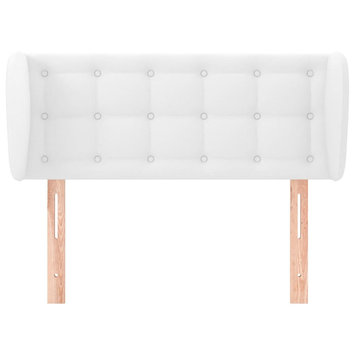 Testiera ad Orecchio-Testata con Orecchie Bianca 93x23x78/88 cm in Similpelle 778209