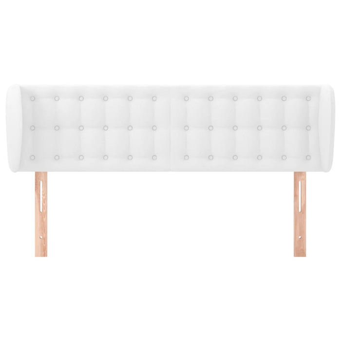 Testiera ad Orecchio-Testata con Orecchie Bianca 147x23x78/88 cm in Similpelle 611476