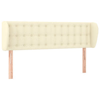 Testiera ad Orecchio-Testata con Orecchie Crema 147x23x78/88 cm in Similpelle 905267