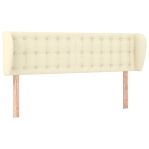 Testiera ad Orecchio-Testata con Orecchie Crema 147x23x78/88 cm in Similpelle 905267