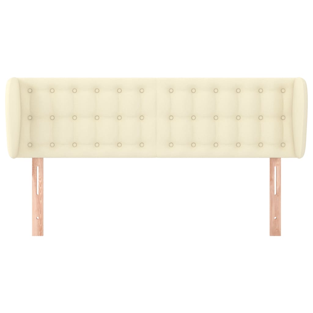 Testiera ad Orecchio-Testata con Orecchie Crema 147x23x78/88 cm in Similpelle 905267