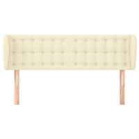 Testiera ad Orecchio-Testata con Orecchie Crema 147x23x78/88 cm in Similpelle 905267