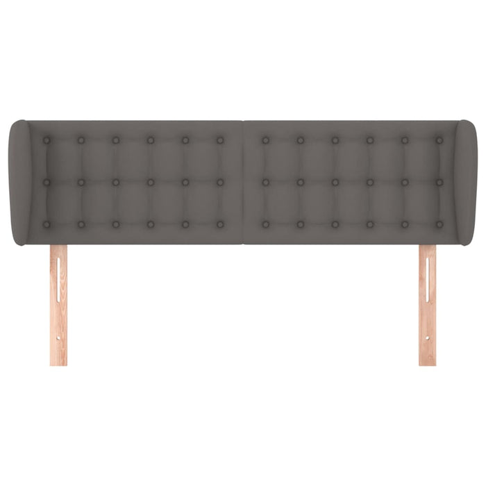 Testiera ad Orecchio-Testata con Orecchie Grigio 147x23x78/88 cm in Similpelle 672968