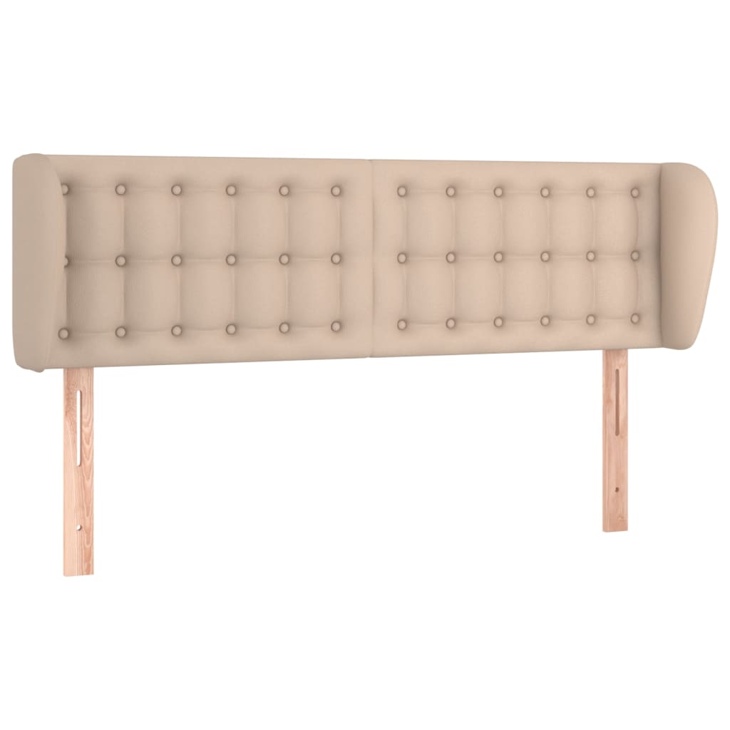 Testiera ad Orecchio-Testata con Orecchie Cappuccino 147x23x78/88 cm in Similpelle