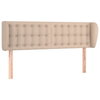 Testiera ad Orecchio-Testata con Orecchie Cappuccino 147x23x78/88 cm in Similpelle