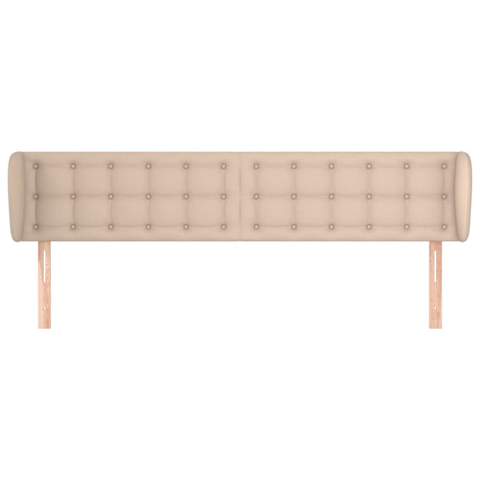 Testiera ad Orecchio-Testata con Orecchie Cappuccino 203x23x78/88 cm in Similpelle 141772