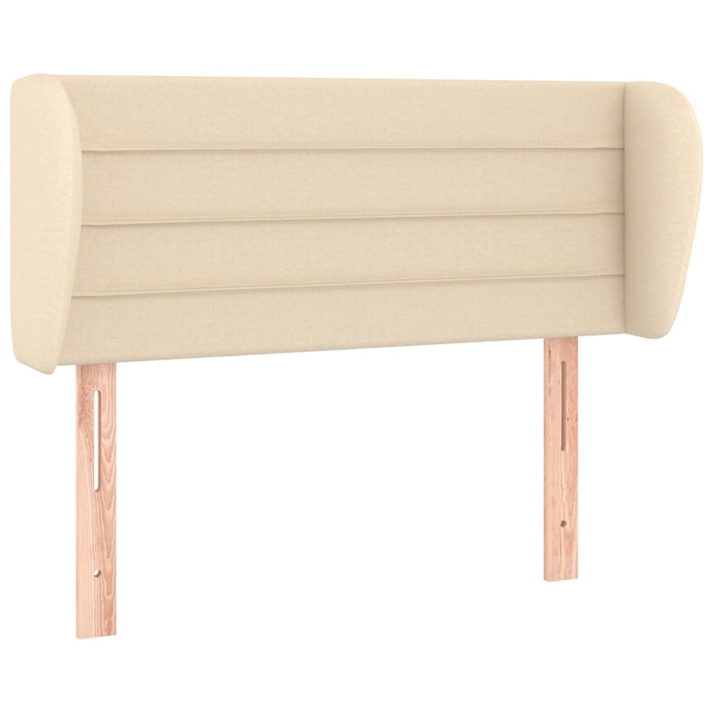 Testiera ad Orecchio-Testata con Orecchie Crema 83 x 23 x 78/88 cm in Tessuto 886200