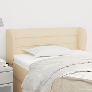 Testiera ad Orecchio Crema 93x23x78/88 cm in Tessuto 3117271