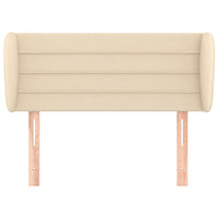 Testiera ad Orecchio-Testata con Orecchie Crema 103x23x78/88 cm in Tessuto 384512