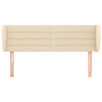 Testiera ad Orecchio-Testata con Orecchie Crema 147x23x78/88 cm in Tessuto 317128