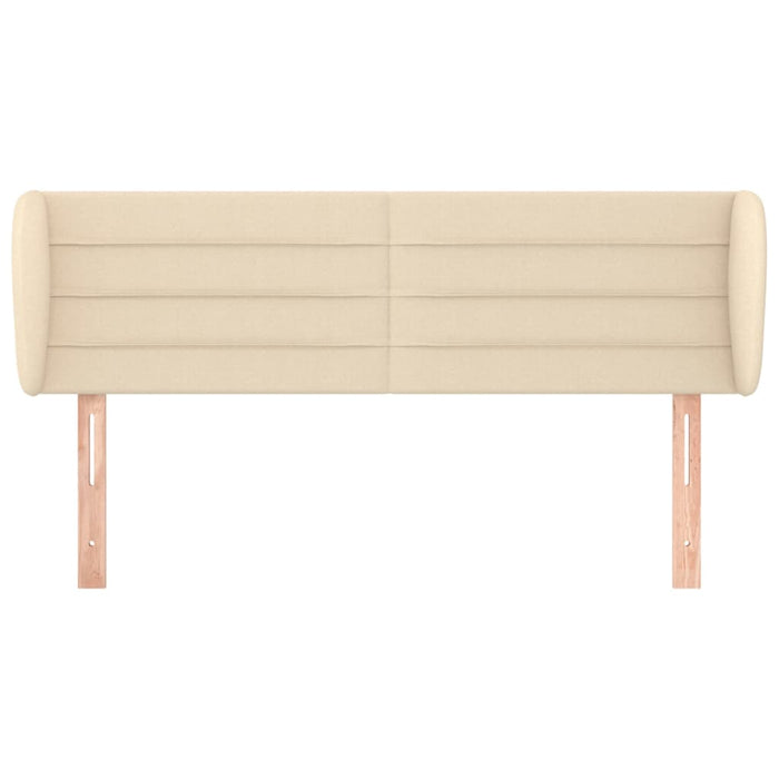 Testiera ad Orecchio-Testata con Orecchie Crema 147x23x78/88 cm in Tessuto 317128