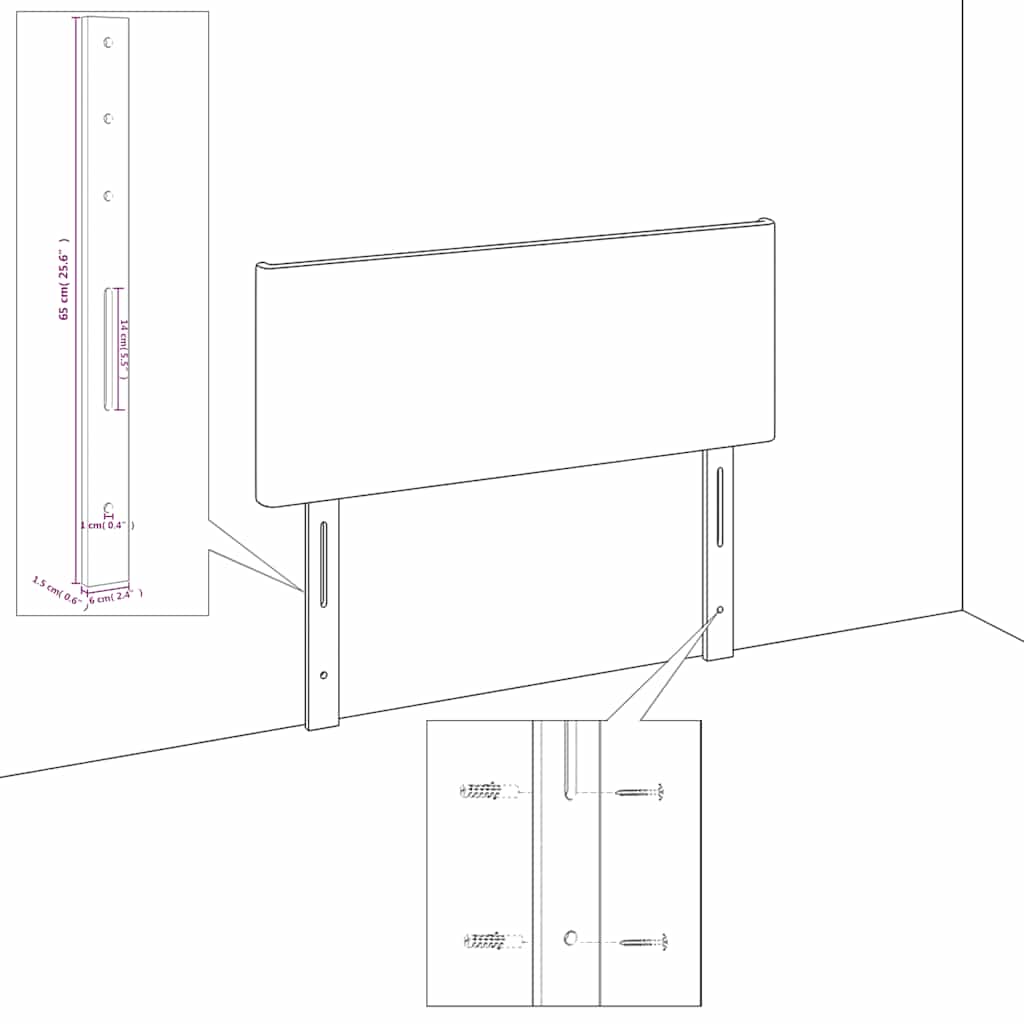 Testiera ad Orecchio-Testata con Orecchie Verde Scuro 103x23x78/88 cm in Velluto 881821
