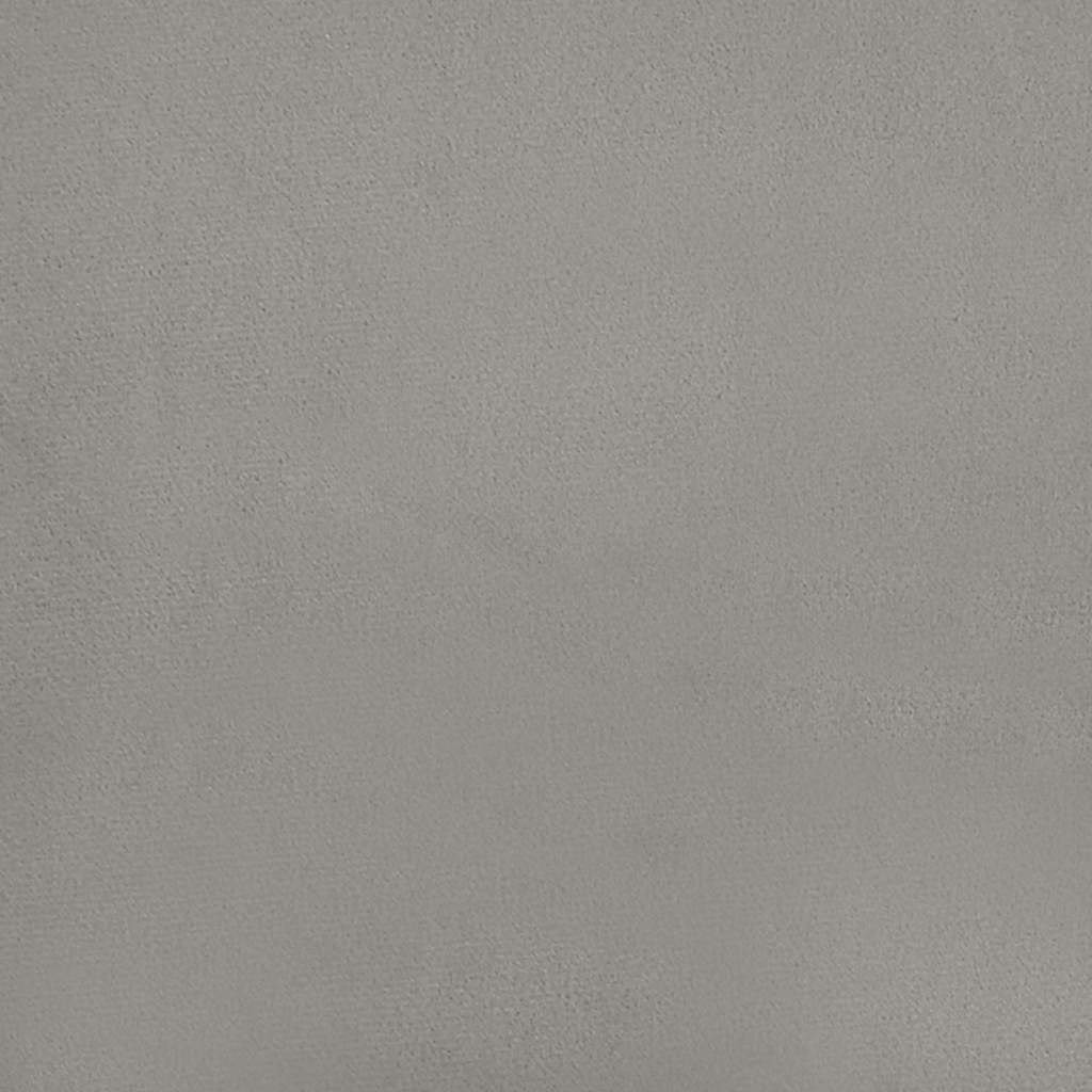 Testiera ad Orecchio Grigio Chiaro 183x23x78/88 cm in Velluto 3117344