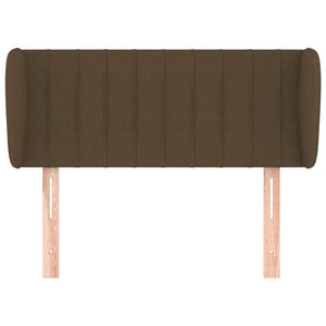 Testiera ad Orecchio Marrone Scuro 93x23x78/88 cm in Tessuto 3117367