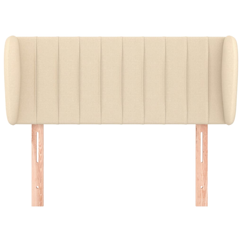 Testiera ad Orecchio-Testata con Orecchie Crema 93x23x78/88 cm in Tessuto 602984