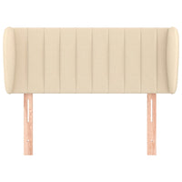 Testiera ad Orecchio-Testata con Orecchie Crema 93x23x78/88 cm in Tessuto 602984