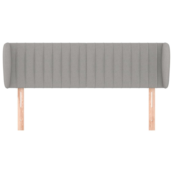 Testiera ad Orecchio-Testata con Orecchie Grigio Chiaro 147x23x78/88 cm in Tessuto 507036