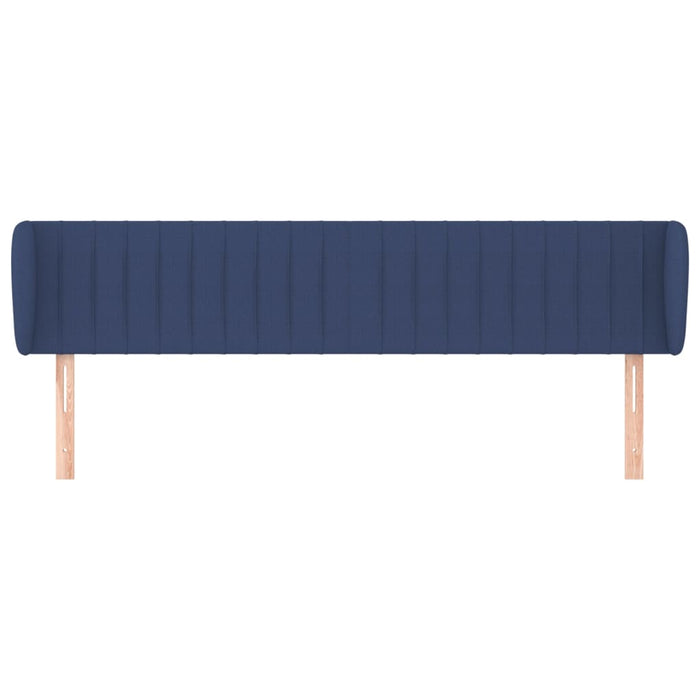 Testiera ad Orecchio-Testata con Orecchie Blu 203x23x78/88cm in Tessuto 195139