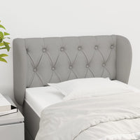 Testiera ad Orecchio Grigio Chiaro 83x23x78/88 cm in Tessuto 3117454