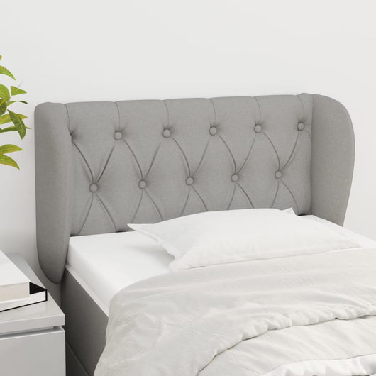 Testiera ad Orecchio Grigio Chiaro 83x23x78/88 cm in Tessuto 3117454