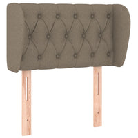 Testiera ad Orecchio-Testata con Orecchie Tortora 83 x 23 x 78/88 cm in Tessuto 430372