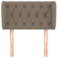 Testiera ad Orecchio-Testata con Orecchie Tortora 83 x 23 x 78/88 cm in Tessuto 430372