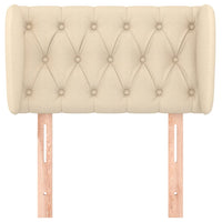 Testiera ad Orecchio-Testata con Orecchie Crema 83 x 23 x 78/88 cm in Tessuto 240259