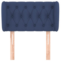 Testiera ad Orecchio-Testata con Orecchie Blu 83 x 23 x 78/88cm in Tessuto 834819