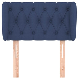 Testiera ad Orecchio-Testata con Orecchie Blu 83 x 23 x 78/88cm in Tessuto 834819