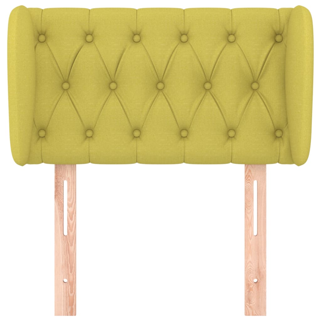 Testiera ad Orecchio Verde 83 x 23 x 78/88 cm in Similpelle