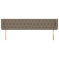 Testiera ad Orecchio Tortora 183x23x78/88 cm in Tessuto 3117498