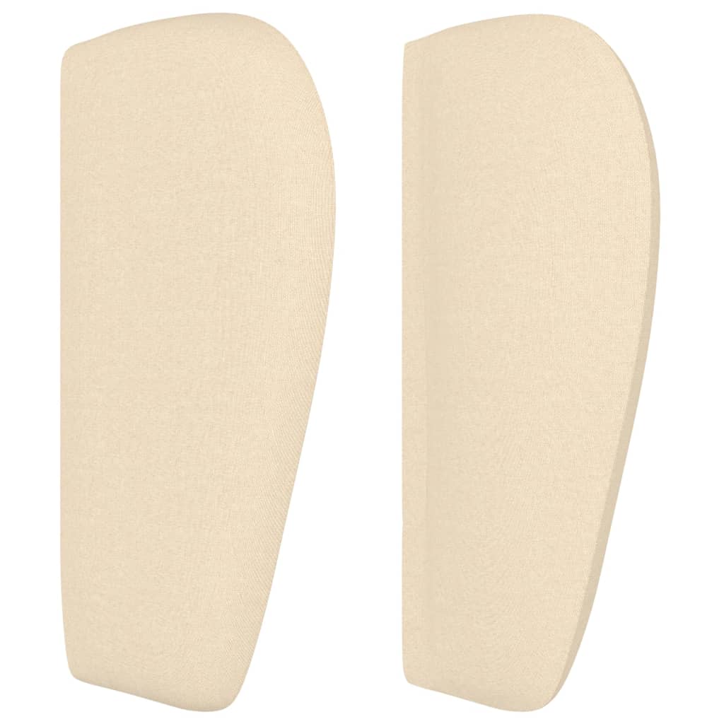 Testiera ad Orecchio Crema 183x23x78/88 cm in Tessuto