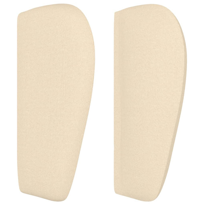 Testiera ad Orecchio Crema 183x23x78/88 cm in Tessuto