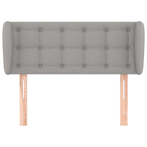 Testiera ad Orecchio-Testata con Orecchie Grigio Chiaro 93x23x78/88 cm in Tessuto 445456