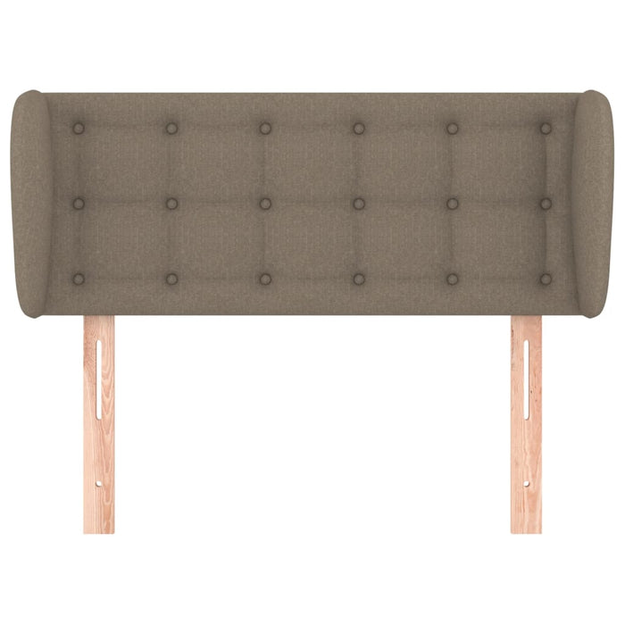 Testiera ad Orecchio-Testata con Orecchie Tortora 93x23x78/88 cm in Tessuto 571897